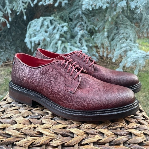 NEW Men’s Base London Maudslay Mod Scotch Leather Grain Derby Shoes.  Size 9 main image 6